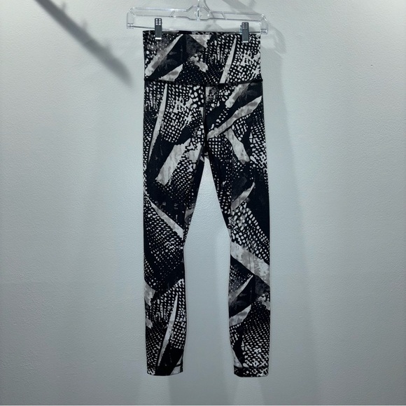 Lululemon Wunder Under Pant III Full-On Luon Static Mist White Black Leggings 4 - Picture 3 of 11